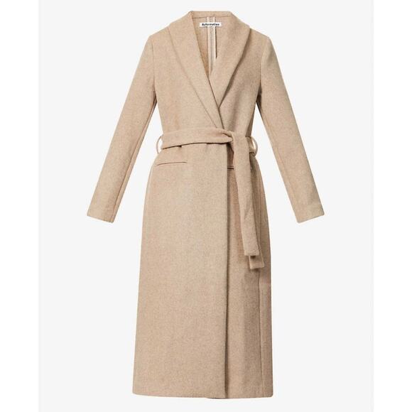 REFORMATION - Greenwich belted wool-blend coat Women’s Jacket - Picture 1 of 8